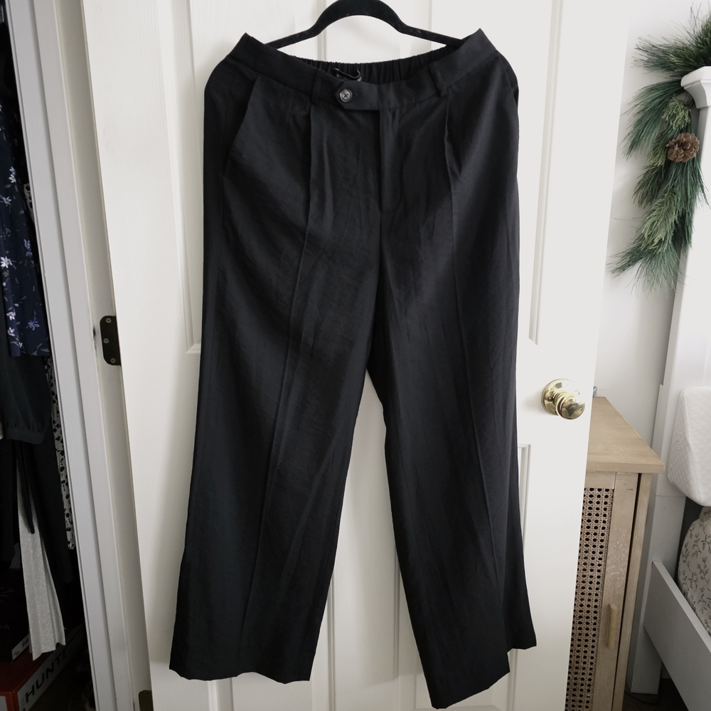 NWT Banana Republic Black Wide-Leg Women's Pants